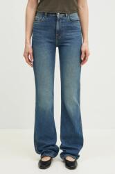 coperni farmer Straight Leg Denim női, magas derekú, COPP78F2022 - sötétkék S