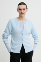 Samsoe Samsoe gyapjú kardigán NOR könnyű, F16422744 - kék XS