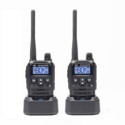 PNI Kit 2 statii radio portabile PNI PMR R45 PRO 446MHz, 0.5W, 99 canale programabile, 16 PMR si tonuri 38 CTCSS si 104 DCS, Squelch (PNI-R45-2) Statii radio