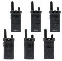 PNI Kit 6 statii radio portabile PNI PMR R60 446MHz, 0.5W, 16 canale programabile, 16 PMR si tonuri 50 CTCSS si 104 DCS, Scan, bloca (PNI-R60-6) Statii radio