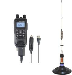 PNI Kit Statie radio CB portabila PNI Escort HP 82, multi standard, 4W, 12V, AM-FM cu antena CB PNI ML70 cu magnet (PNI-PACK133) - eldaselectric Statii radio