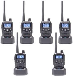 PNI Kit 6 statii radio portabile PNI PMR R45 PRO 446MHz, 0.5W, 99 canale programabile, 16 PMR si tonuri 38 CTCSS si 104 DCS, Squelch (PNI-R45-6) Statii radio