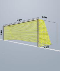 Cawila Net 7, 50x2, 50m Depth 0, 8x1, 5m Mesh Width 12cm Thickness 4mm | Gól nettó 12610-07-1000871096 1000871096-gelb