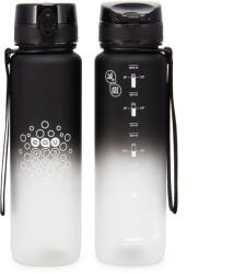 Ars Una BPA-mentes színátmenetes motivációs kulacs matt - 1000 ml - Black&White (56574517) - kvikki