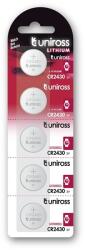 Uniross CR2430 3V lítium gombelem 5db/bliszter