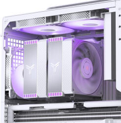  Jonsbo HX6280 CPU hűtő, PWM, RGB - 130mm, fehér (HX6280 WHITE)