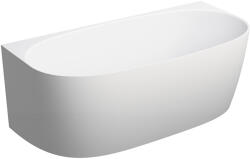 Omnires Valencia M+ fal mellé szerelhető fűrdőkád 158x77 cm ovális VALENCIASWPBM (VALENCIASWPBM)