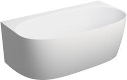 Omnires Valencia M+ fal mellé szerelhető fűrdőkád 158x86 cm ovális fehér VALENCIAWPBM