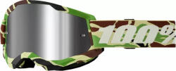 100% Strata2 Szemüveg War Camo, Ezüst Tükrős Lencsével (2601-3501)