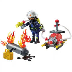 Playmobil Tűzoltósági bevetés - Gázpalack oltása (71826)