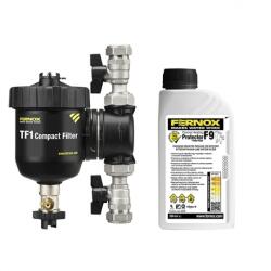 Fernox TF1 Compact filter mágneses iszapleválasztó 3/4 + F9 inhibitorral (62761)