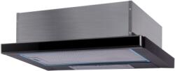 Studio Casa Hota incorporabila telescopica Lean 3D Black Vitro, Studio Casa, 2 motoare, Putere de absorbtie 520 m3/h, Sticla, Negru (7072GLB) - badabum Hota