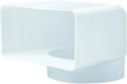 GONAL CSŐ-LAPOS CSATORNA ÁTALAKÍTÓ 90° Légtechnikai csövek, elemek és idomok (webshop) (Cső-lapos csatorna átalakító 90°)