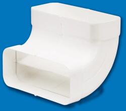 GONAL LAPOS CSATORNA SAROK - FÜGGŐLEGES-5 Légtechnikai csövek, elemek és idomok (webshop) (Lapos csatorna sarok - függőleges-5)