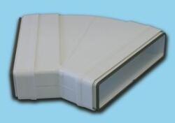 GONAL LAPOS CSATORNA 45° - VÍZSZINTES-4 Légtechnikai csövek, elemek és idomok (webshop) (Lapos csatorna 45° - vízszintes-4)
