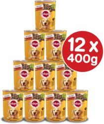 PEDIGREE Conserve PEDIGREE Adult 12x400g pentru caini, cu vita si ficat in aspic