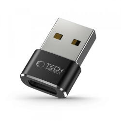 Tech-Protect Adaptor Date si Incarcare Tech-Protect Ultraboost, USB-C - USB-A, Negru (ada/da/us/tec/ul/ne)