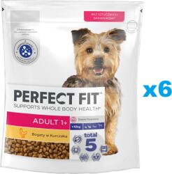 Perfect Fit Adult 1+ hrana caini rase mici 6x825g cu pui