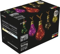 Avide Kültéri szolár füzér 5m, színezett, IP44 (AOSS5R-10MC50ML) (AOSS5R-10MC50ML)