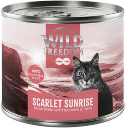 Wild Freedom 24x200g Wild Freedom Adult "Red" Scarlet Sunrise - sertés, lazac & tonhal nedves macskatáp