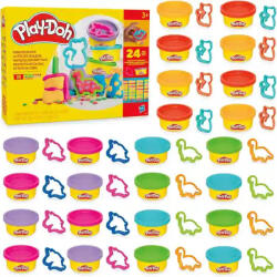 Hasbro Play-Doh 24 tégelyes színes gyurma készlet formákkal (F9822) - jatekbirodalom