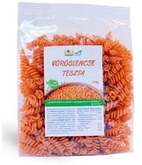 Bulkshop Vöröslencse tészta orsó 200 g - multi-vitamin