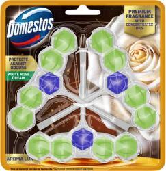 Domestos Aroma Lux White Rose Dream WC frissítő blokk 3 x 50 g - shoperia