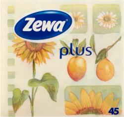 Zewa Plus napraforgó mintás szalvéta 1 rétegű 45 db