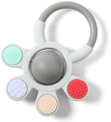 BABYONO Silicone Ortho Teether csörgővel 0m+