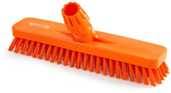 IGEAX élelmiszeripari padlósúrolókefe 30cm széles narancssárga, 0, 5mm közepes sörtével (1016OM)