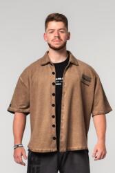 NEBBIA Washed-off Oversized Shirt 90s THROWBACK 347 - light brown (XXL) - NEBBIA