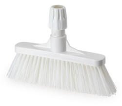 IGEAX élelmiszeripari seprű, partvis fej, 28cm, billenő szemetes lapáthoz, 0, 5mm közepes sörtével, fehér (1021WM)