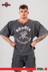 NEBBIA Washed Rag Top GOLDEN AGE 788 - black (M) - NEBBIA