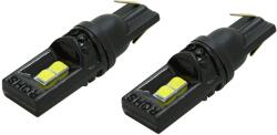 COMPASS LED izzó, 4LED 3030, 12 V, T10, CAN-BUS ready ellenállás, fehér, 2 db