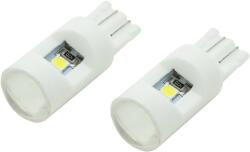 COMPASS LED izzó, 6LED 3030, 12 V, T10, kerámia, CAN-BUS ready ellenállás, fehér, 2 db