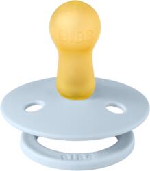 BIBS Suzeta BIBS Colour Latex Baby Blue, tetina rotunda, 6+ luni