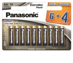 Panasonic EVERYDAY POWER szupertartós elem (AA, LR6EPS, 1.5V, alkáli) 10db/csomag LR6EPS/10BW 6+4F (LR6EPS/10BW 6+4F)