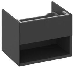 RAVAK SD Lite 60 fürdőszobai szekrény mosdó, matt fekete X000001856 (X000001856)