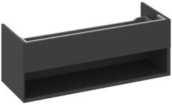 RAVAK SD Lite 120 fürdőszobai szekrény mosdó, matt fekete X000001868 (X000001868)