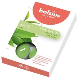 Bolsius 6 бр. чаени свещи Bolsius с аромат на зелен чай (TRU-PB15-43-CEV-TS)