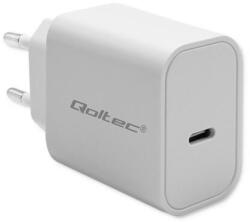 Qoltec Incarcator de retea USB Type-C Super Quick 20W Alb (52375) - pcone