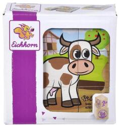 Eichhorn 100005203 - Állatok - 9 db-os Fa mesekocka (100005203)