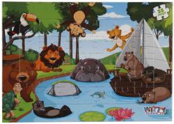 Witty Puzzlezz Puzzle Witty Puzzlezz, Animale in jurul iazului, 35 piese (S00005412_001w)
