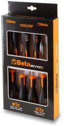 Beta 8 Db-os Lapos Keresztcsavarhúzó Készlet PH0 PH1 PH2 2, 5x50 3x75 4x100 (1203E/D8P)