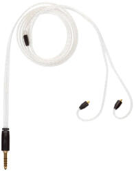 Campfire Audio TIME STREAM CHROMATIC - Univerzális MMCX csatlakozójú ezüstözött réz Litz fülhallgató kábel - Black - 4.4mm (CA-C-TIMESTREAM-C-44-BK)