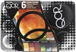 QOR Modern Set de vopsele acuarela Earth Colors 6 x 5 ml (<![CDATA[7000002-0]]>)