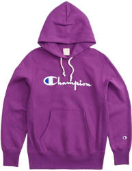 Champion Férfi Script Logo kapucnis pulóver L lila