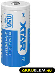 XTAR 16340 850mAh 3, 6V Li-Ion akkumulátor PCB