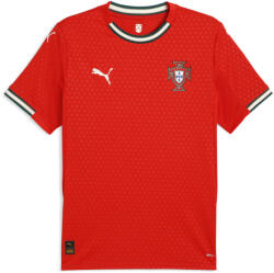 PUMA Férfi Rövid Ujjú Póló Portugal 2025 Heimtrikot PUMA 2XL bézs|vörös