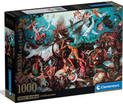 Clementoni Museum Collection: Bruegel - A lázadó angyalok bukása 1000 db-os puzzle poszterrel - Clementoni (39972C) - jatekshop